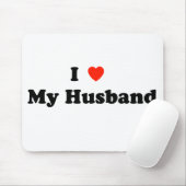 I Liebe meine Ehemann-Mausunterlage Mousepad (Mit Mouse)