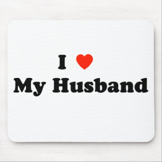 I Liebe meine Ehemann-Mausunterlage Mousepad