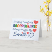 I Liebe meine Enkelkinder Karte (Gelbe Blume)