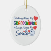 I Liebe meine Enkelkinder Keramikornament (Rechts)