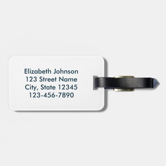 I Liebe meine Enkelkinder Namens und Adresse Gepäckanhänger (Rückseite horizontal)