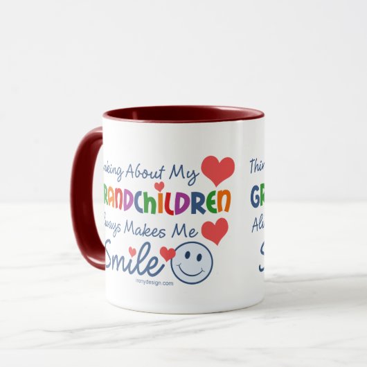 I Liebe meine Enkelkinder Tasse (Vorderseite Links)