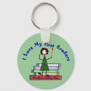 I Liebe meine ersten Sortierer--Lehrer-Geschenke Schlüsselanhänger