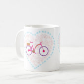 I Liebe meine Fahrrad-Tasse Kaffeetasse (Vorderseite Links)