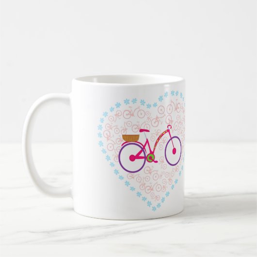 I Liebe meine Fahrrad-Tasse Kaffeetasse (Links)