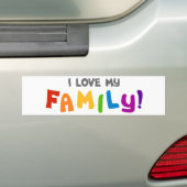 I Liebe meine Familie Autoaufkleber (Auf Auto)