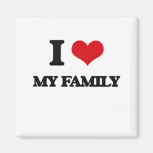 I Liebe meine Familie Magnet