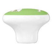 I Liebe meine französische Bulldogge Keramikknauf (Seitenansicht)