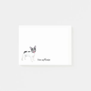 I Liebe meine französische Bulldogge   Post-it Klebezettel