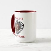 I Liebe meine Freundin Foto Tasse (Vorderseite Links)