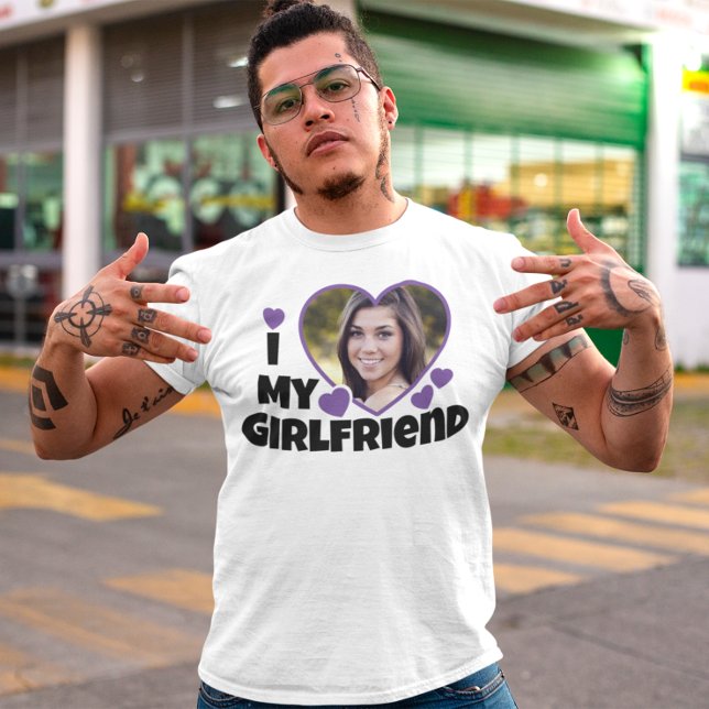 I Liebe Meine Freundin personalisieren Foto T - Sh T-Shirt