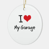 I Liebe meine Garage Keramikornament (Links)