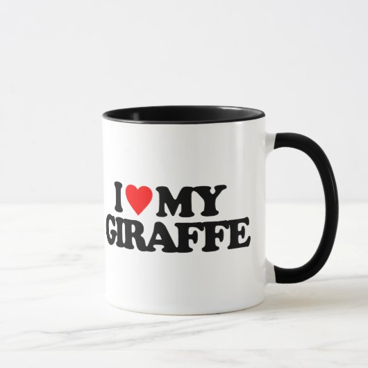 I LIEBE MEINE GIRAFFE TASSE (Rechts)