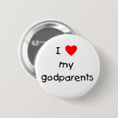 I Liebe meine Godparents Button (Vorne & Hinten)