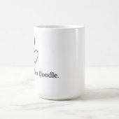 I Liebe meine goldene Gekritzel-Tasse! Kaffeetasse (Mittel)