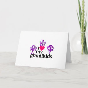 I Liebe meine Grandkids Karte