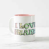 I Liebe meine Grandkids-Tasse Zweifarbige Tasse (Vorderseite Links)