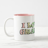 I Liebe meine Grandkids-Tasse Zweifarbige Tasse (Links)