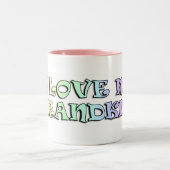 I Liebe meine Grandkids-Tasse Zweifarbige Tasse (Mittel)