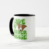 I Liebe meine Grenzcollie-Tasse Tasse (Vorderseite Links)