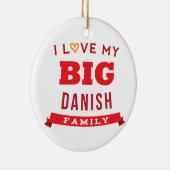 I Liebe meine große dänische Keramikornament (Rechts)