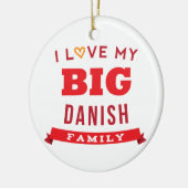 I Liebe meine große dänische Keramikornament (Links)