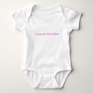 I Liebe meine große Schwester Baby Strampler