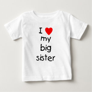 I Liebe meine große Schwester Baby T-shirt