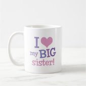 I Liebe meine große Schwester Kaffeetasse (Links)