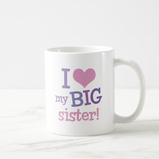 I Liebe meine große Schwester Kaffeetasse (Rechts)