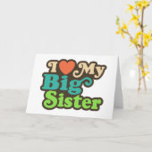 I Liebe meine große Schwester Karte (Gelbe Blume)