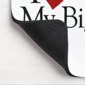 I Liebe meine große Schwester Mousepad (Ecke)