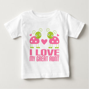 I Liebe meine große Tante Ladybug Baby T-shirt