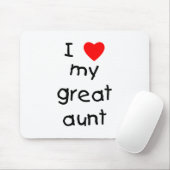 I Liebe meine große Tante Mousepad (Mit Mouse)