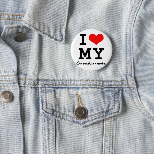 I Liebe meine Großeltern Button (Beispiel)