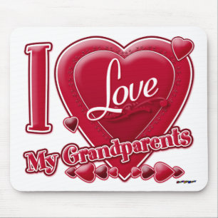 I Liebe Meine Großeltern - Foto Mousepad