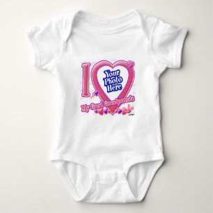 I Liebe Meine Großeltern rosa/lila - Foto Baby Strampler