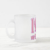 I Liebe Meine Großeltern rosa/lila - Herz Mattglastasse (Links)