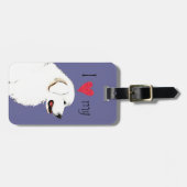 I Liebe meine großen Pyrenäen Gepäckanhänger (Vorderseite horizontal)