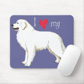 I Liebe meine großen Pyrenäen Mousepad (Mit Mouse)