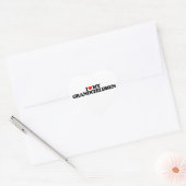 I LIEBE MEINE GROSSKINDER Herz-Aufkleber (Umschlag)