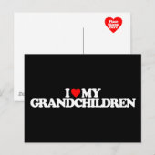I LIEBE MEINE GROSSKINDER POSTKARTE (Vorne/Hinten)