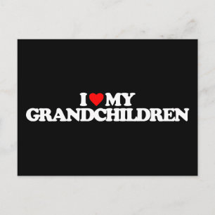 I LIEBE MEINE GROSSKINDER POSTKARTE