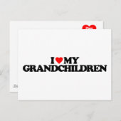 I LIEBE MEINE GROSSKINDER POSTKARTE (Vorne/Hinten)
