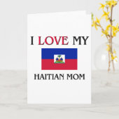 I Liebe meine haitianische Mama Karte (Gelbe Blume)