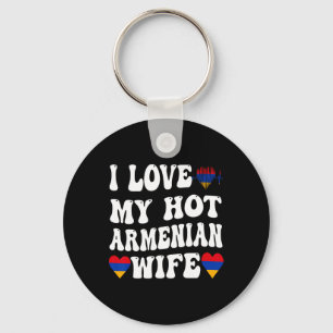 I Liebe Meine heiße armenische Ehefrau Armenia Fla Schlüsselanhänger