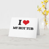 I Liebe meine heiße Wanne Karte (Gelbe Blume)