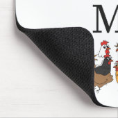 I Liebe meine Huhn-Mausunterlage Mousepad (Ecke)