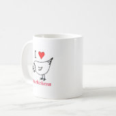 I Liebe meine Hühner Kaffeetasse (Vorderseite Links)