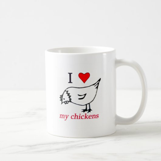 I Liebe meine Hühner Kaffeetasse (Rechts)